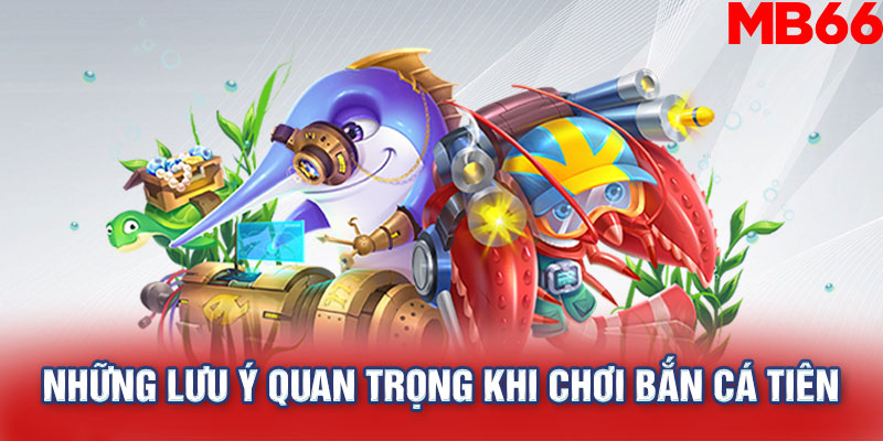 Những lưu ý quan trọng khi chơi bắn cá tiên